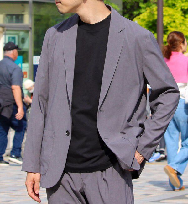 GLOSTER「【GLOSTER/グロスター】COOLMAX ポリトロテーラードジャケット イージーケア 2B」|テーラードジャケット|