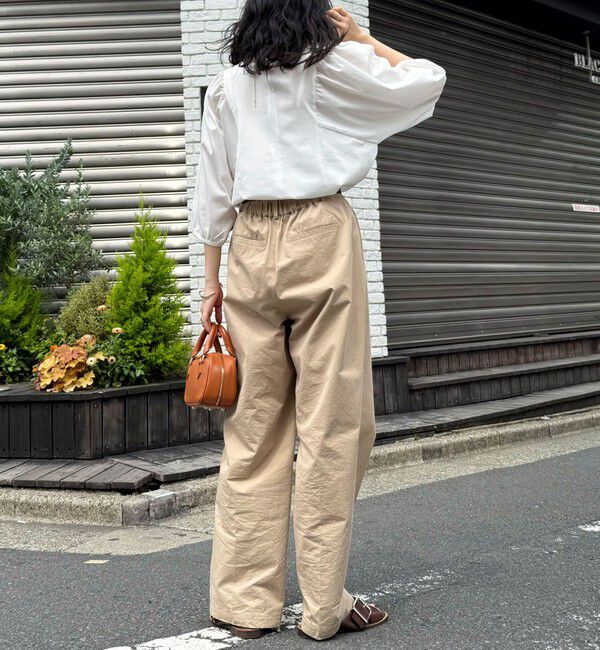 fredy emue「シルケット袖ギャザーカットソーブラウス」|Tシャツ・カットソー|