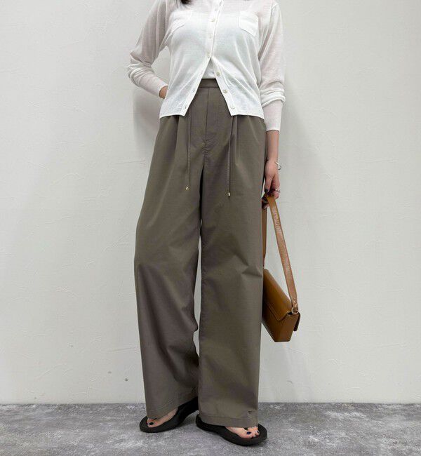 fredy emue「タイプライターストリングパンツ」|チノ|カーキ