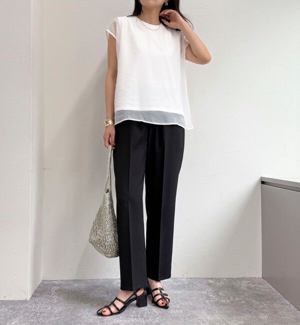 fredy emue「シアーオーガンジーレイヤードノースリーブブラウス」|シャツ・ブラウス|