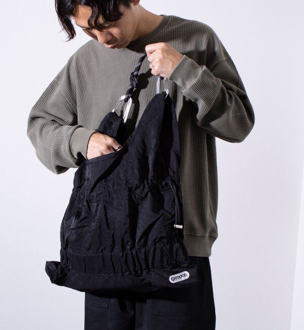 GLOSTER「【昨年即完アイテムが再登場！】【UNISEX】別注 OUTDOOR ドロストショッパーバッグ」|ショルダー・メッセンジャー|