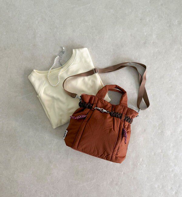 fredy emue「【CONTROL FREAK/コントロールフリーク】ナイロンコードベルトトートバッグ」|トートバッグ|ブラウン