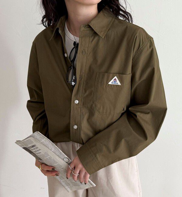 fredy emue「【GEVACO/ゲバコ】ベーシック起毛シャツ」|シャツ・ブラウス|カーキ