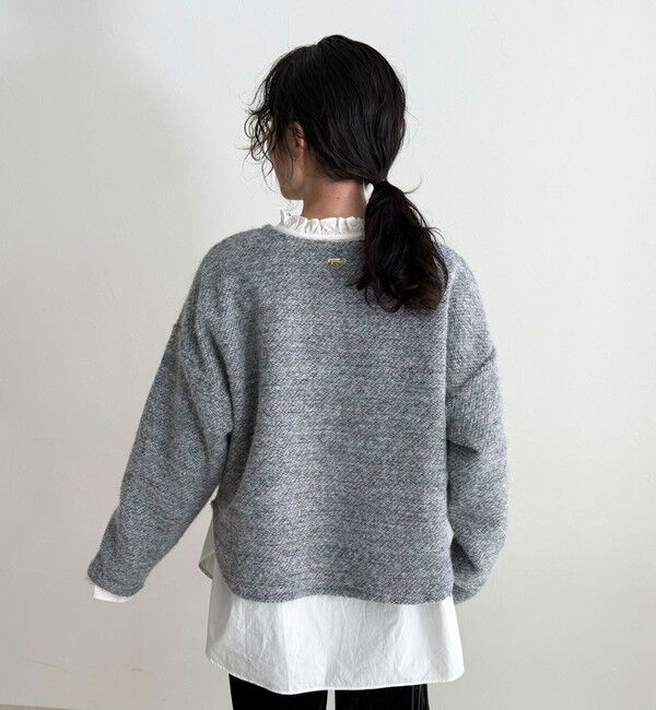 fredy emue「ツィードニットソーコクーンプルオーバー」|Tシャツ・カットソー|