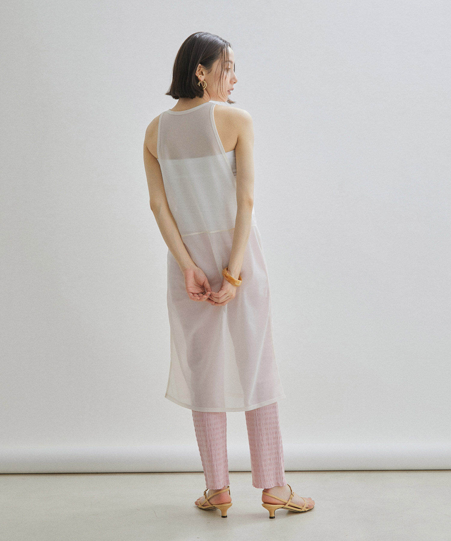 SALON adam et rope'「シアーアメリカンスリーブワンピース」|ワンピース|