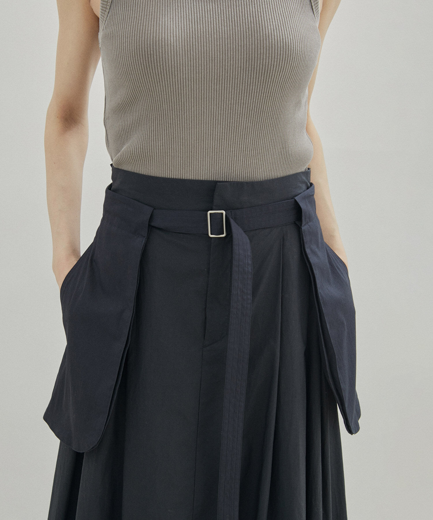 SALON adam et rope'「【セットアップ対応】コットンナイロンサロンベルト」|ベルト|ブラック(01)