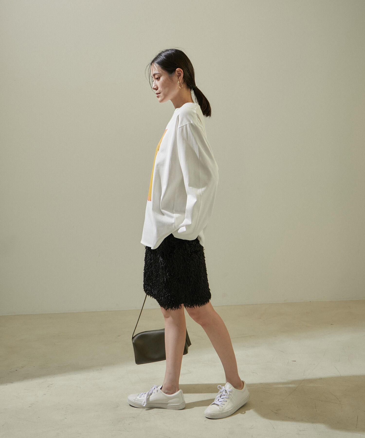 SALON adam et rope'「フェザーレイヤードスカート/ミニスカート【洗える】」|スカート|