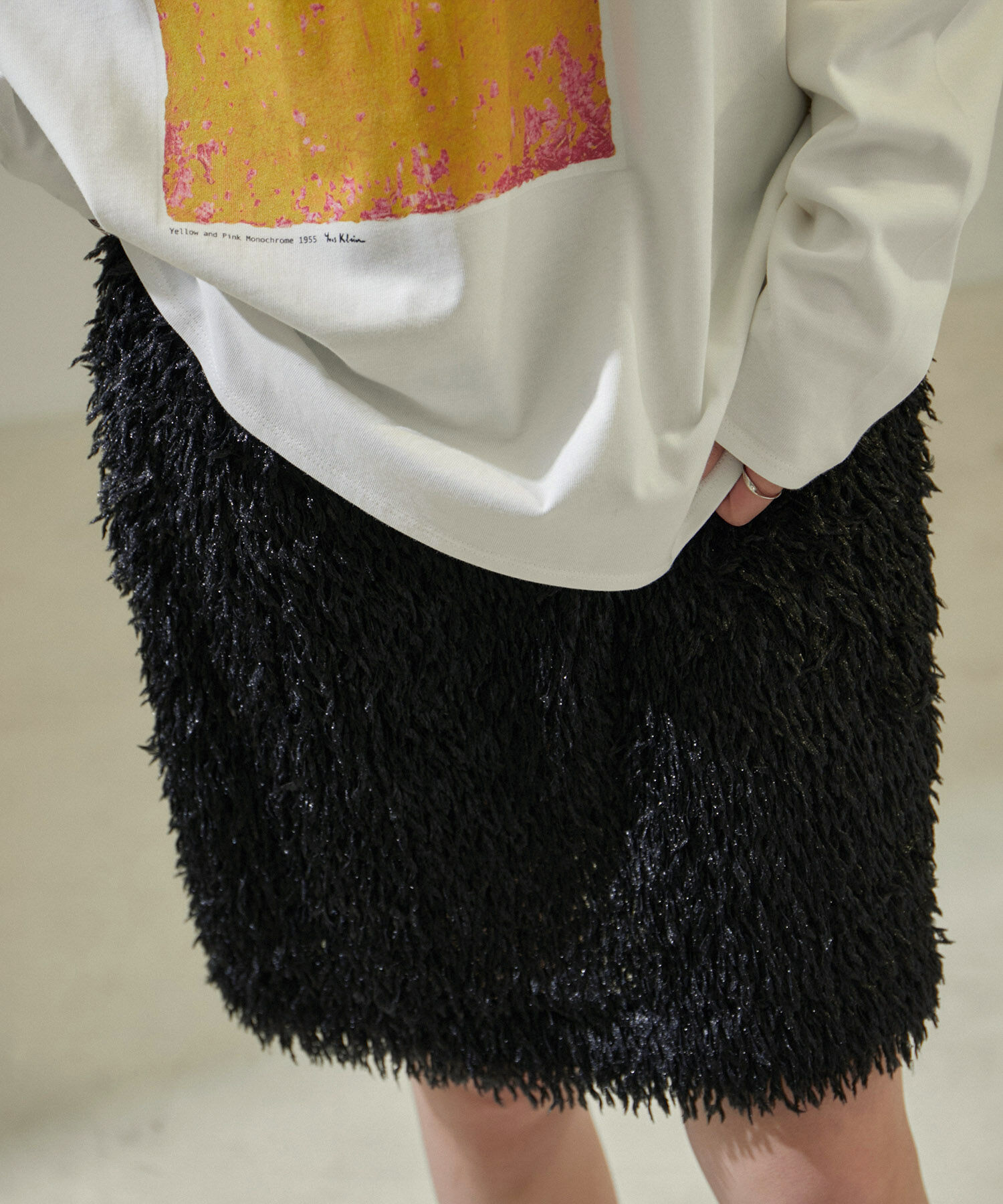 SALON adam et rope'「フェザーレイヤードスカート/ミニスカート【洗える】」|スカート|