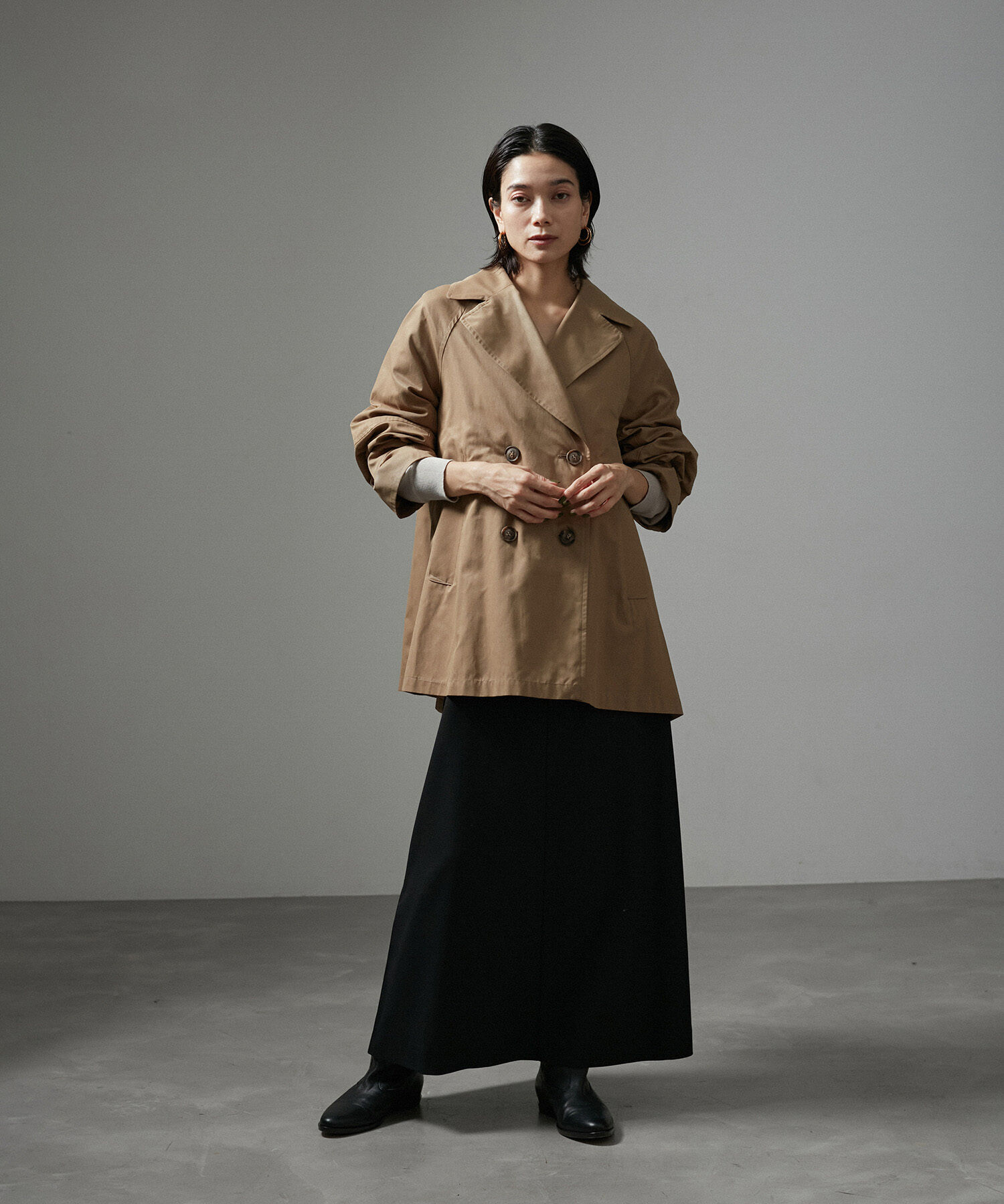 SALON adam et rope'「【WEB限定】サスペンダートラペーズスカート」|スカート|