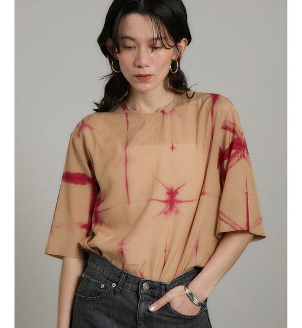 SALON adam et rope'「タイダイTシャツブラウス」|Tシャツ・カットソー|ベージュ系(28)