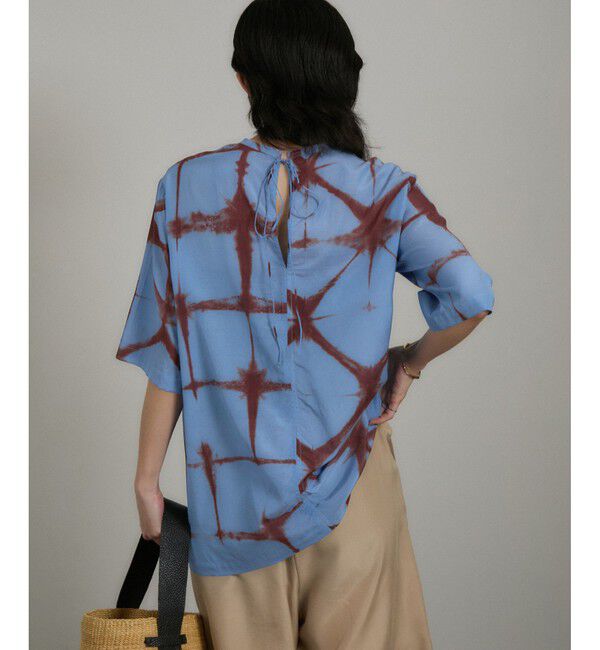 SALON adam et rope'「タイダイTシャツブラウス」|Tシャツ・カットソー|ブルー系(45)