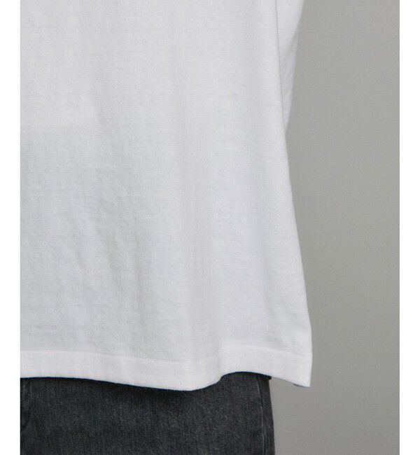 SALON adam et rope'「【Americana（アメリカーナ）】ラフィー丸胴 ロゴプリントTシャツ / レタリングTシャツ」|Tシャツ・カットソー|