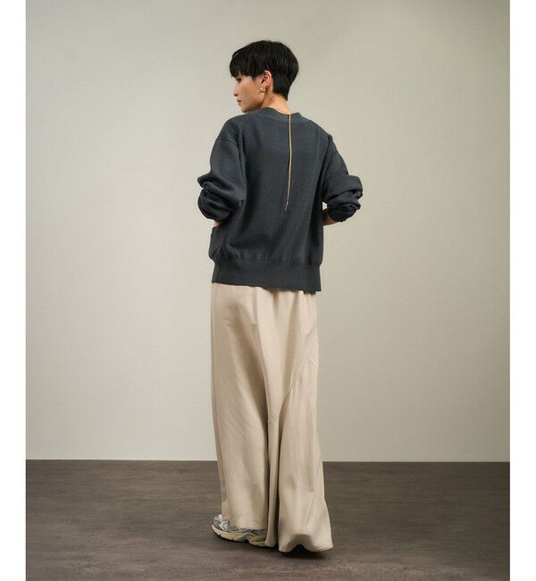 SALON adam et rope'「【WEB限定】メタルボタンスウェットライクラインカーディガン 2［新色追加］」|カーディガン|