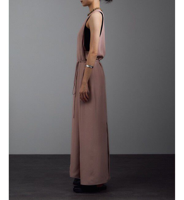 SALON adam et rope'「[25AW]GENTLE SILK ジャンパースカート【セットアップ対応・洗える】」|ワンピース|