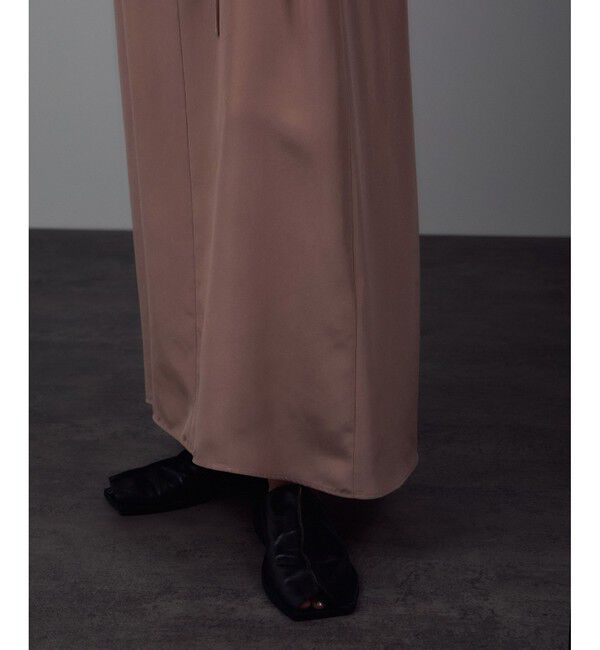 SALON adam et rope'「[25AW]GENTLE SILK ジャンパースカート【セットアップ対応・洗える】」|ワンピース|