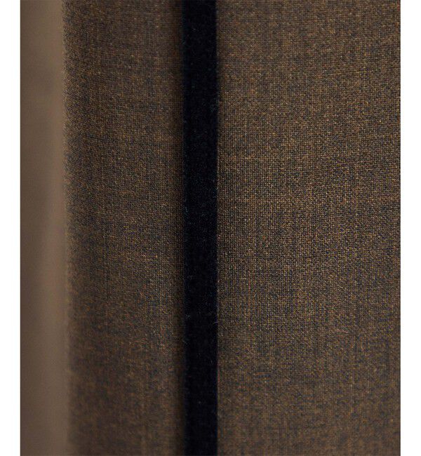 SALON adam et rope'「GREENWOOLサイドベロアラインパンツ［ストレッチ・接触冷感・防シワ］」|チノ|