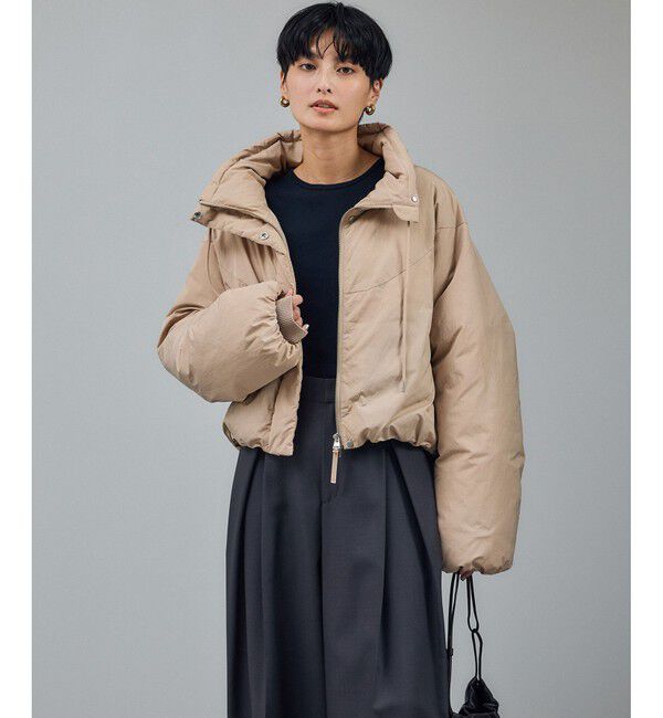 SALON adam et rope'「[GREENDOWN（グリーンダウン）]クロップドダウンブルゾン/ 撥水加工」|ダウン|