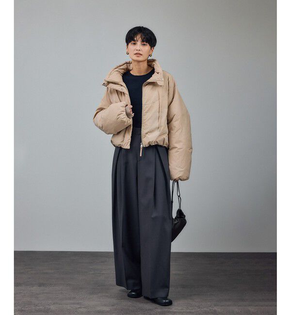 SALON adam et rope'「[GREENDOWN（グリーンダウン）]クロップドダウンブルゾン/ 撥水加工」|ダウン|