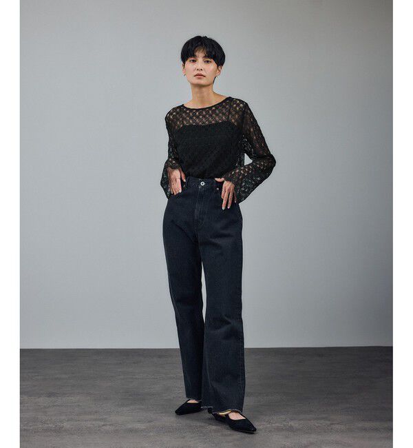 SALON adam et rope'「ラッセルレースレイヤードブラウス / セットアップ対応」|シャツ・ブラウス|