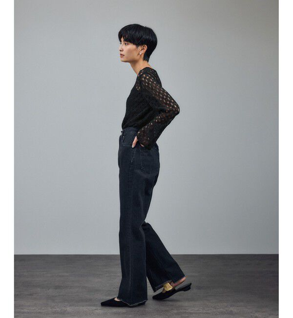 SALON adam et rope'「ラッセルレースレイヤードブラウス / セットアップ対応」|シャツ・ブラウス|