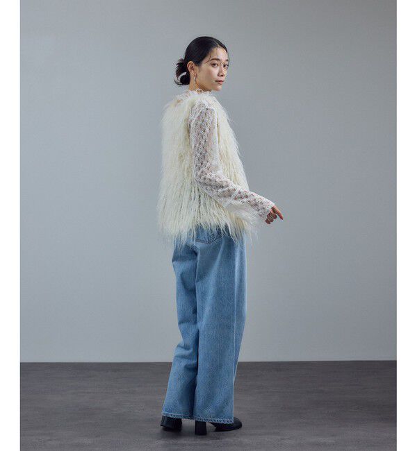 SALON adam et rope'「ラッセルレースレイヤードブラウス / セットアップ対応」|シャツ・ブラウス|