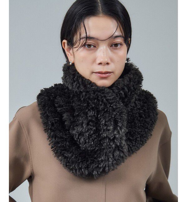 SALON adam et rope'「【HELEN MOORE（ヘレンムーア）】ラウンドアシンメトリースカーフ スヌード」|ストール|