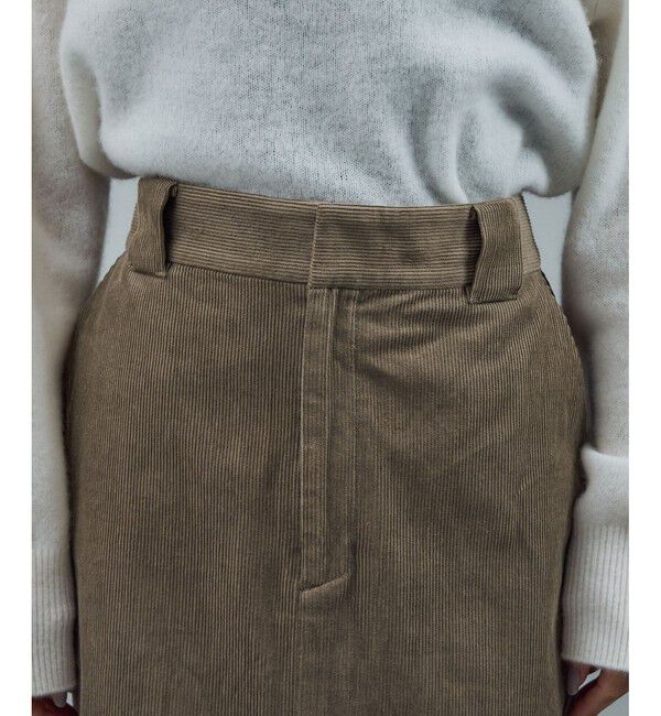 SALON adam et rope'「【WEB限定】オーガニックコットンコーデュロイナロースカート」|スカート|
