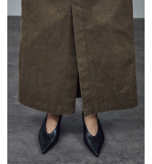 SALON adam et rope'「【WEB限定】オーガニックコットンコーデュロイナロースカート」|スカート|