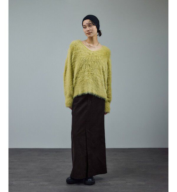 SALON adam et rope'「【WEB限定】オーガニックコットンコーデュロイナロースカート」|スカート|