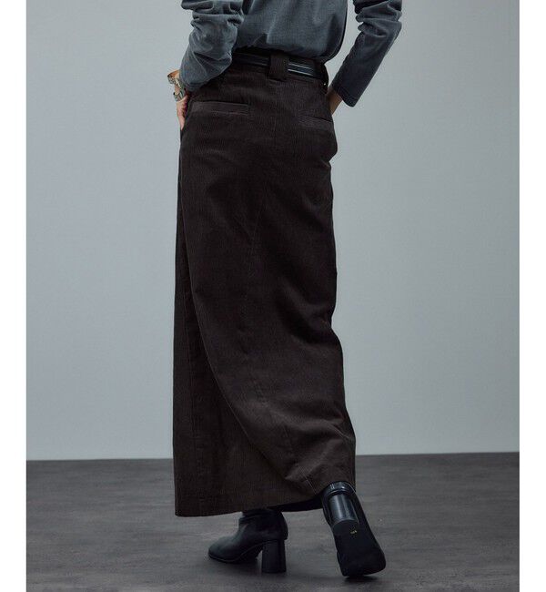 SALON adam et rope'「【WEB限定】オーガニックコットンコーデュロイナロースカート」|スカート|