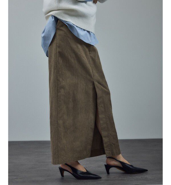 SALON adam et rope'「【WEB限定】オーガニックコットンコーデュロイナロースカート」|スカート|