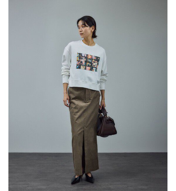 SALON adam et rope'「【WEB限定】オーガニックコットンコーデュロイナロースカート」|スカート|