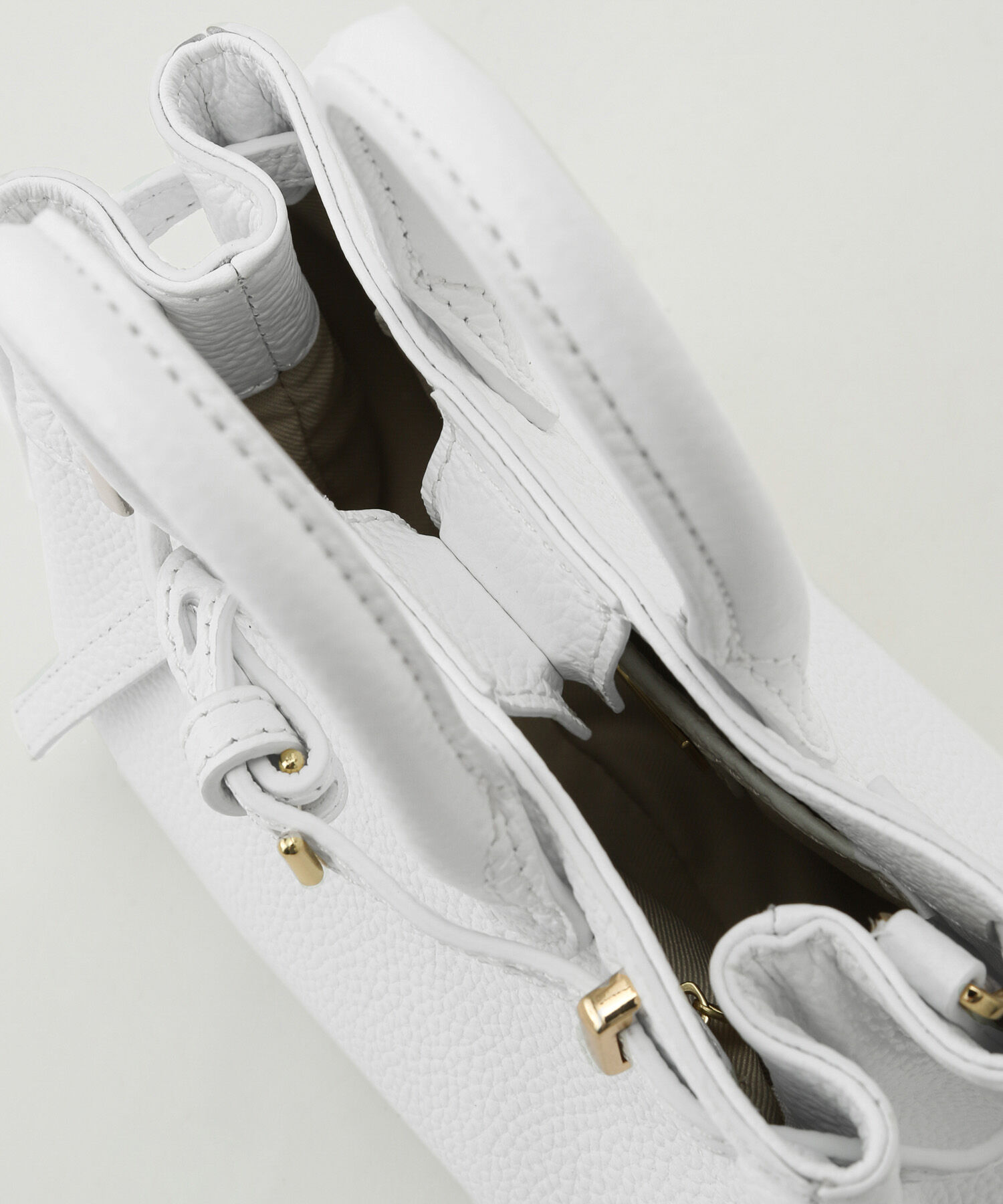 ROPE「【一部直営店舗・WEB限定】リアルレザーナローベルトミニバッグ」|ハンドバッグ|