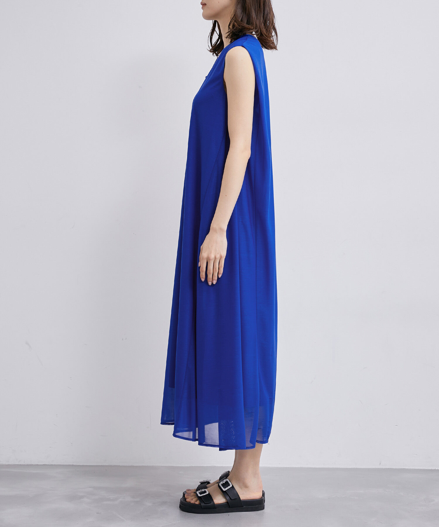 ROPE「【雑誌掲載】【洗える】【新色追加】エスパンディAラインシアーワンピース」|ワンピース|