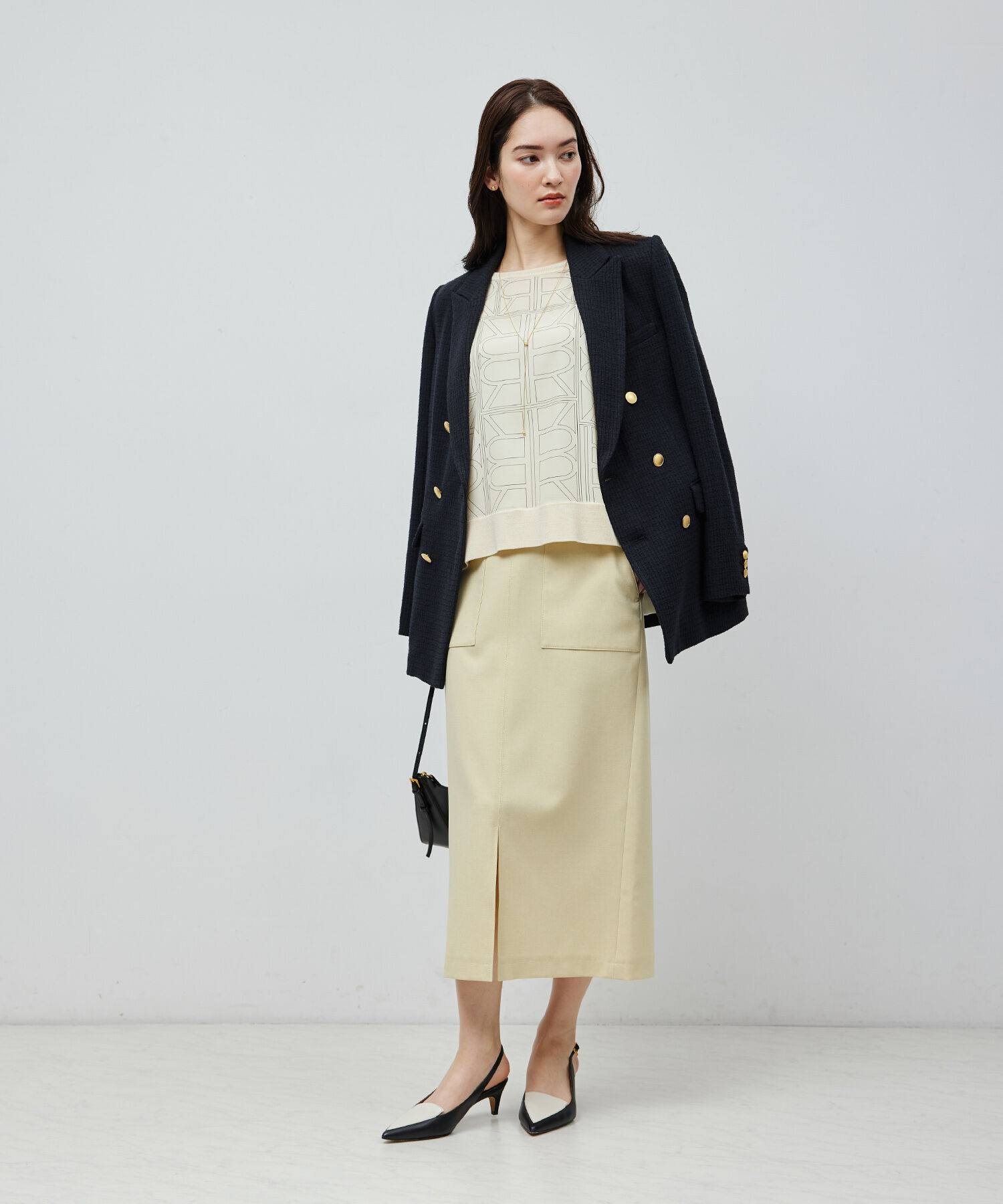 ROPE「【雑誌掲載】モノグラムプリントドッキングプルオーバー【セットアップ対応】」|Tシャツ・カットソー|