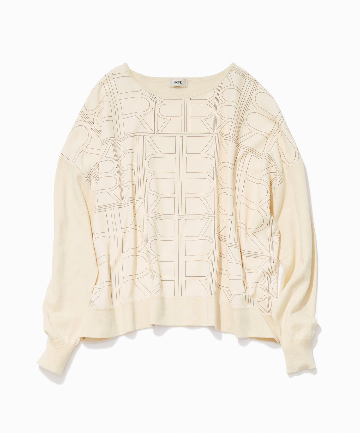 ROPE「【雑誌掲載】モノグラムプリントドッキングプルオーバー【セットアップ対応】」|Tシャツ・カットソー|