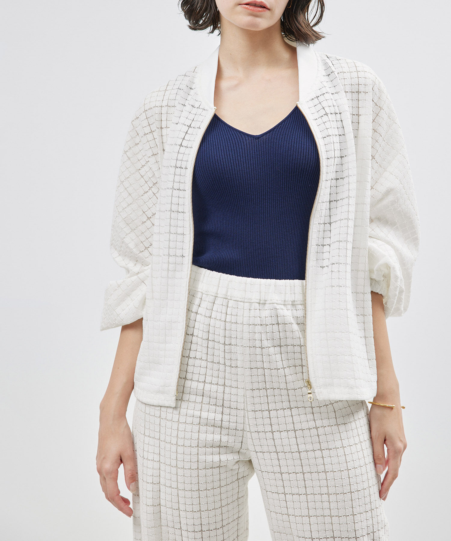 ROPE「キカレースオーバーブルゾン【セットアップ対応】【雑誌掲載】」|ブルゾン・スタジャン|