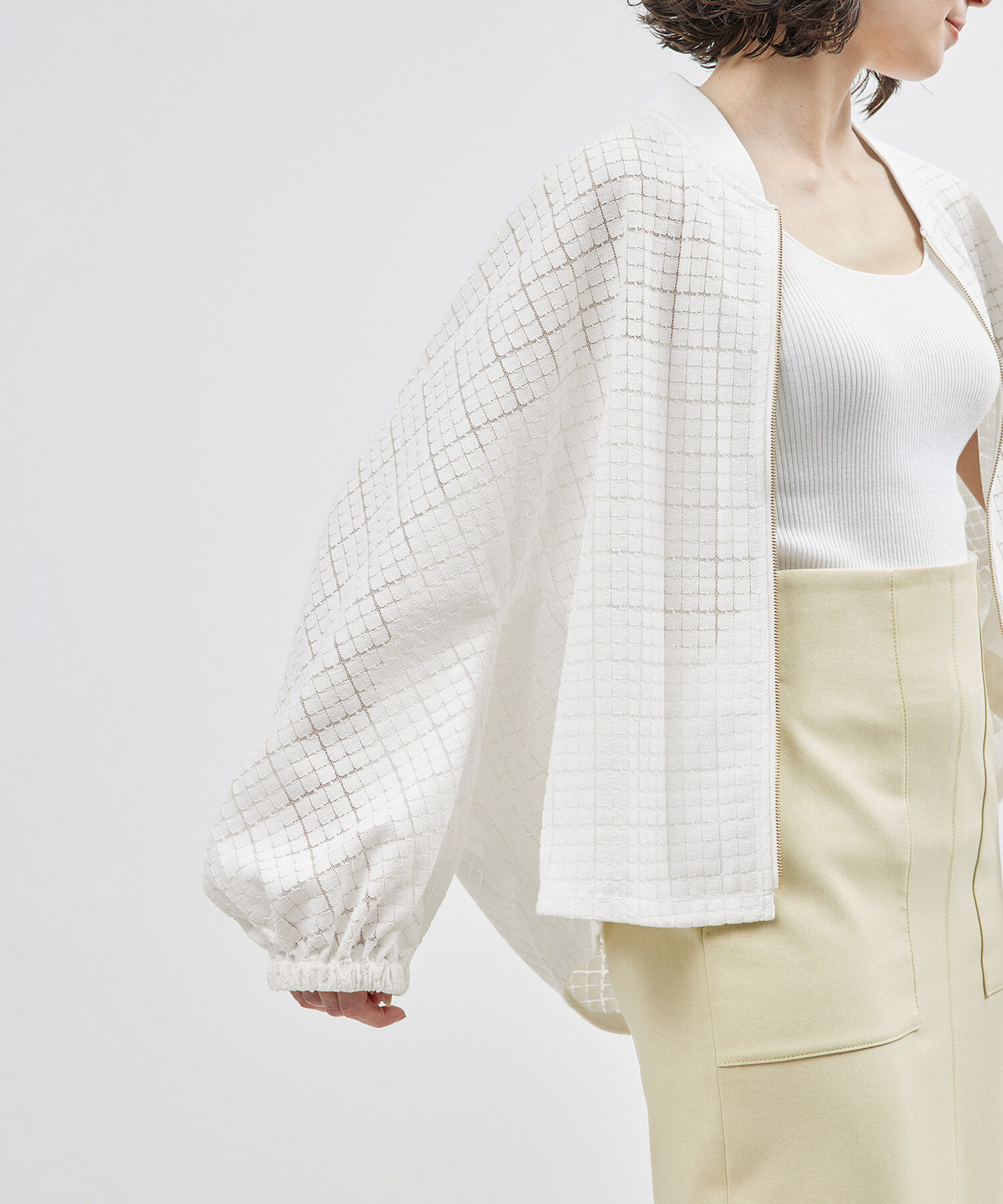 ROPE「キカレースオーバーブルゾン【セットアップ対応】【雑誌掲載】」|ブルゾン・スタジャン|