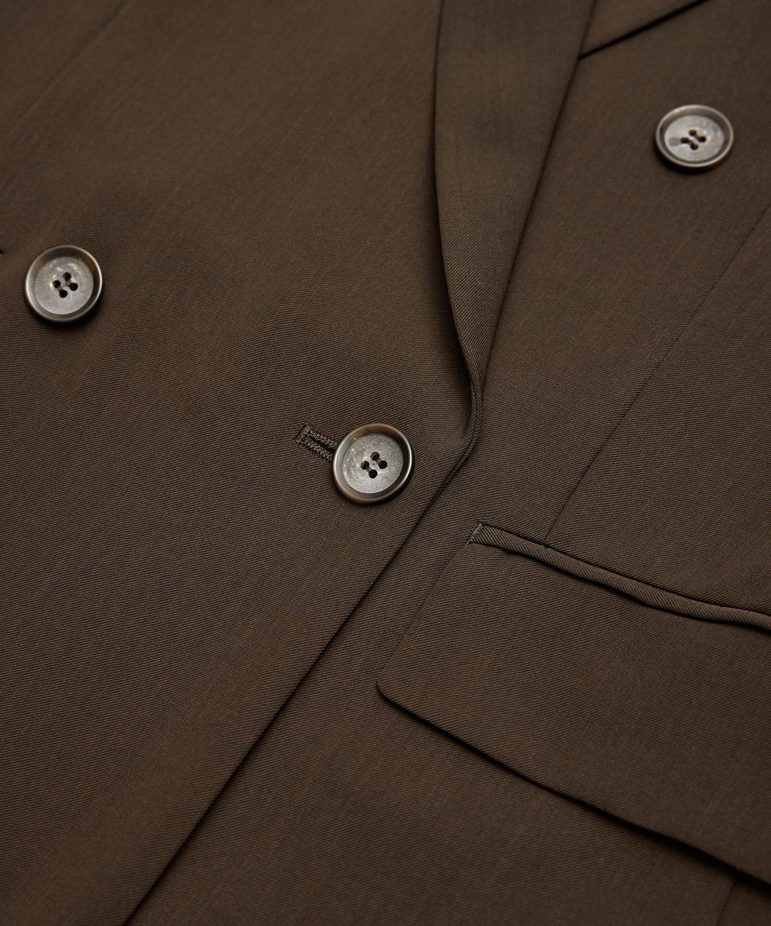 ROPE「ポリエステルツイルダブルジャケット/セットアップ対応【メディア掲載】」|テーラードジャケット|