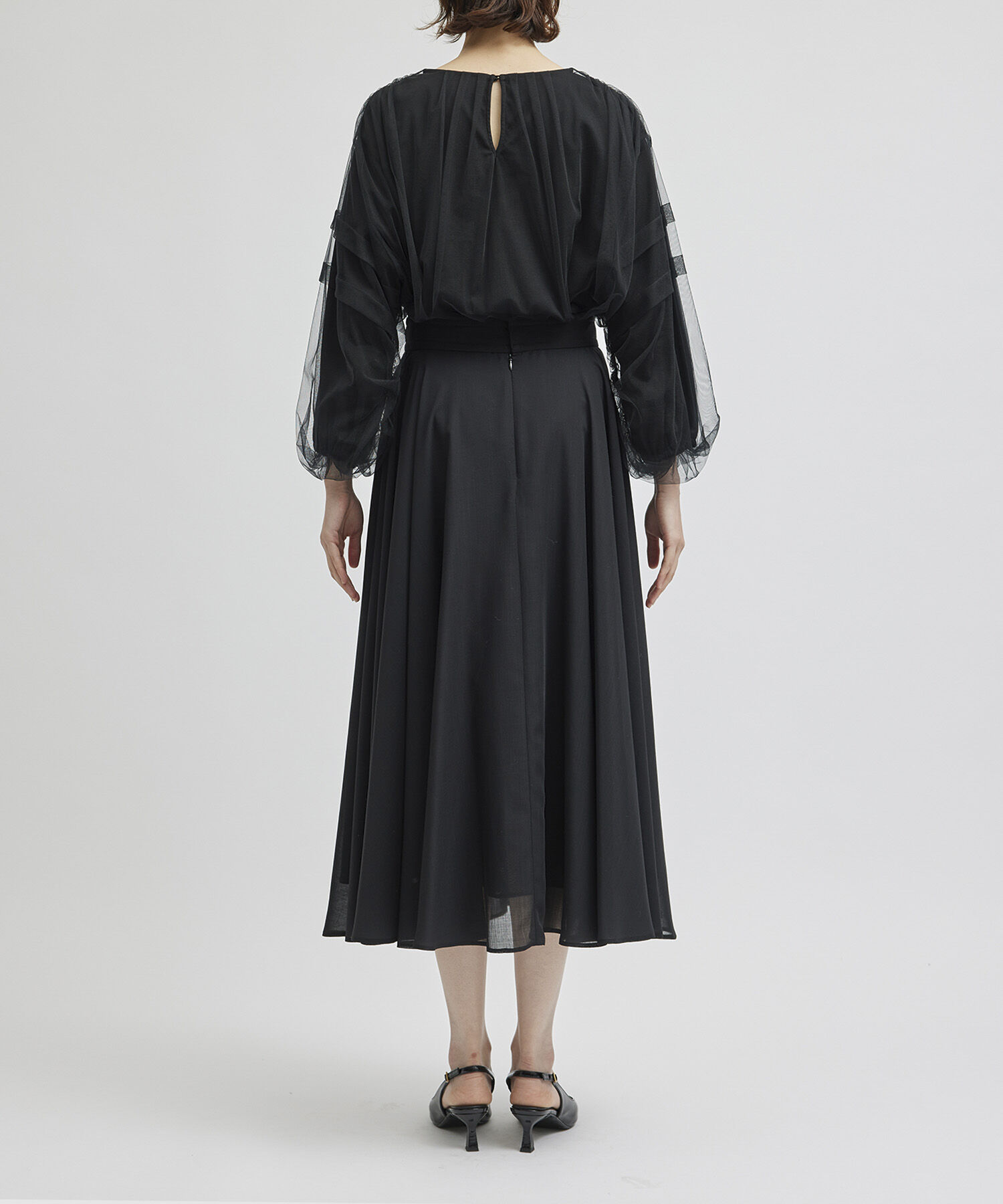 ROPE「マナードボイルシアーサーキュラースカート/セットアップ対応」|スカート|