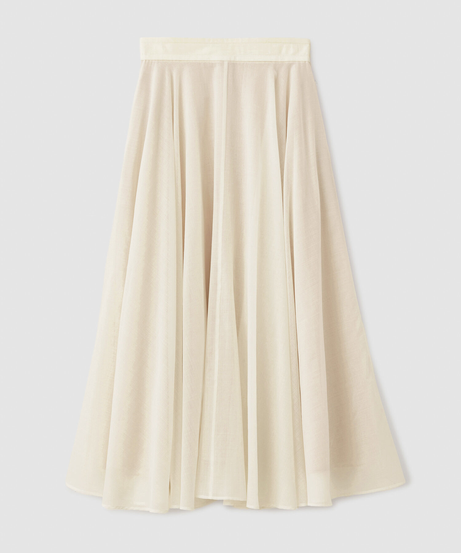 ROPE「マナードボイルシアーサーキュラースカート/セットアップ対応」|スカート|オフホワイト(15)