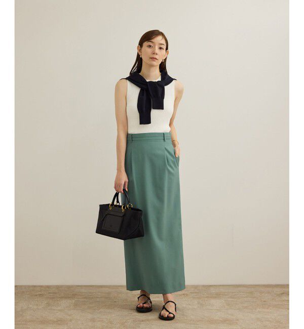 ROPE「【撥水】ウールストレートタイトスカート」|スカート|