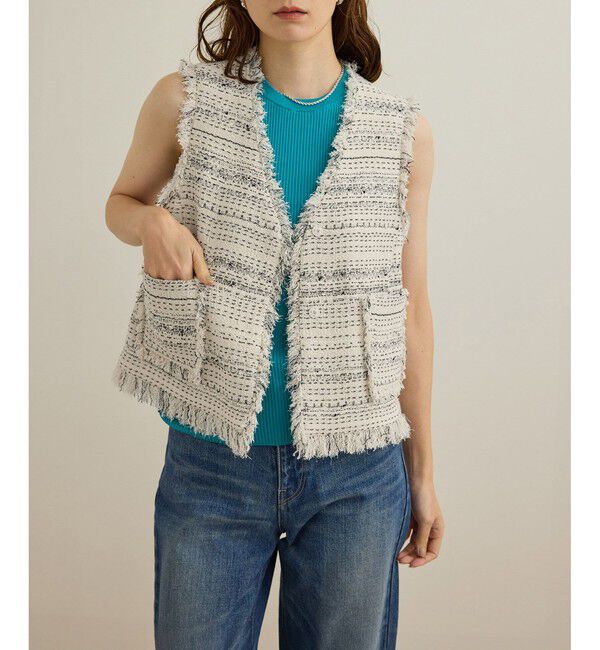 ROPE「【GIOLICA（ジオリカ）】別注TWEED V GILET（ジレ）」|ベスト・ジレ|
