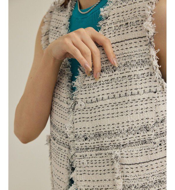 ROPE「【GIOLICA（ジオリカ）】別注TWEED V GILET（ジレ）」|ベスト・ジレ|