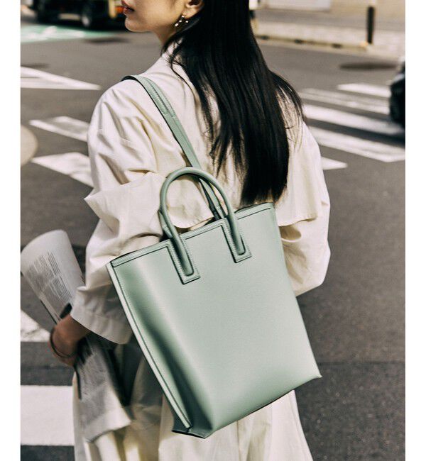 ROPE「【E'POR】Ree BAG Large【通勤】【A4対応】【25SS】」|トートバッグ|モスグリーン(32)