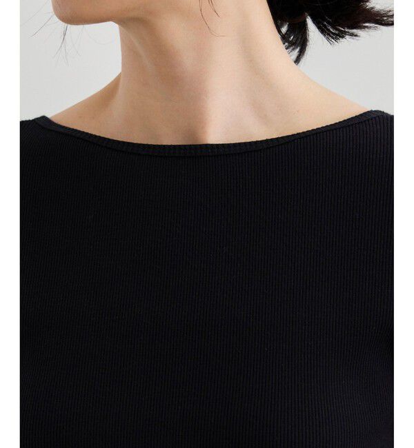 ROPE「【洗える】テレコ5分袖ニットプルオーバー」|ニット・セーター|