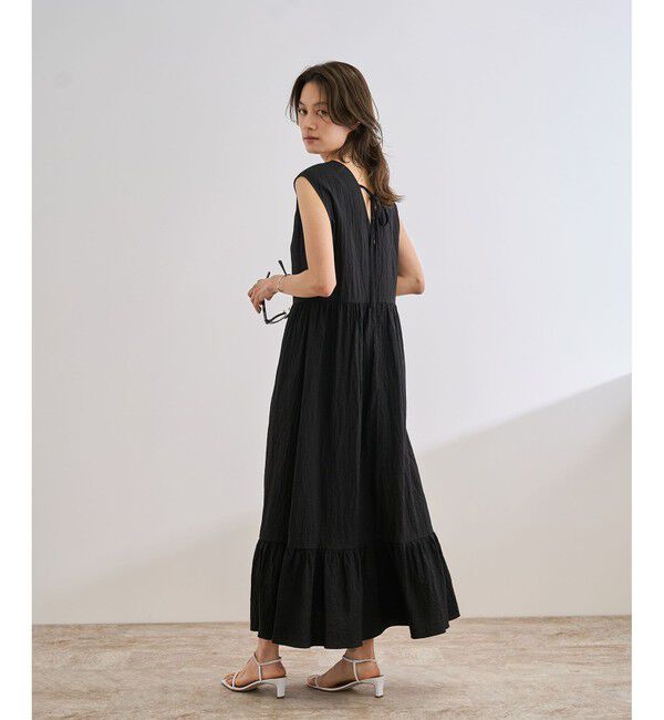 ROPE「【WEB・一部店舗限定】バックシャンティアードワンピース/洗える」|ワンピース|