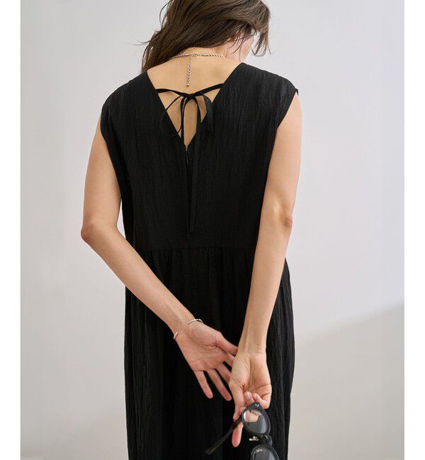 ROPE「【WEB・一部店舗限定】バックシャンティアードワンピース/洗える」|ワンピース|