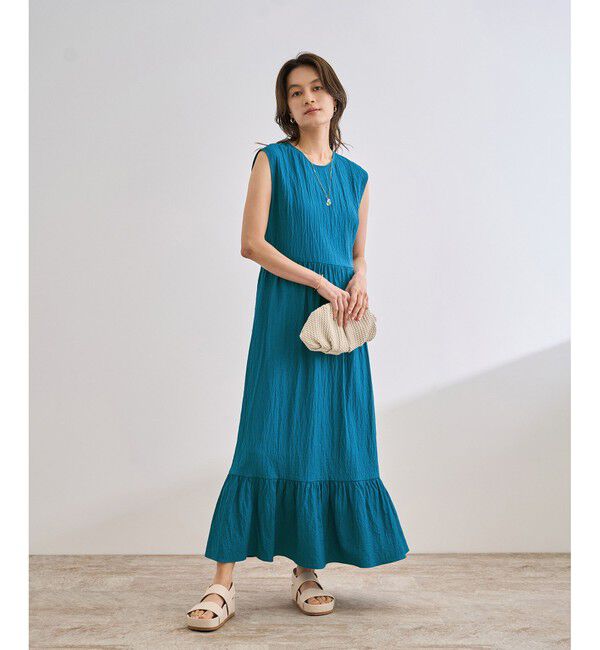 ROPE「【WEB・一部店舗限定】バックシャンティアードワンピース/洗える」|ワンピース|