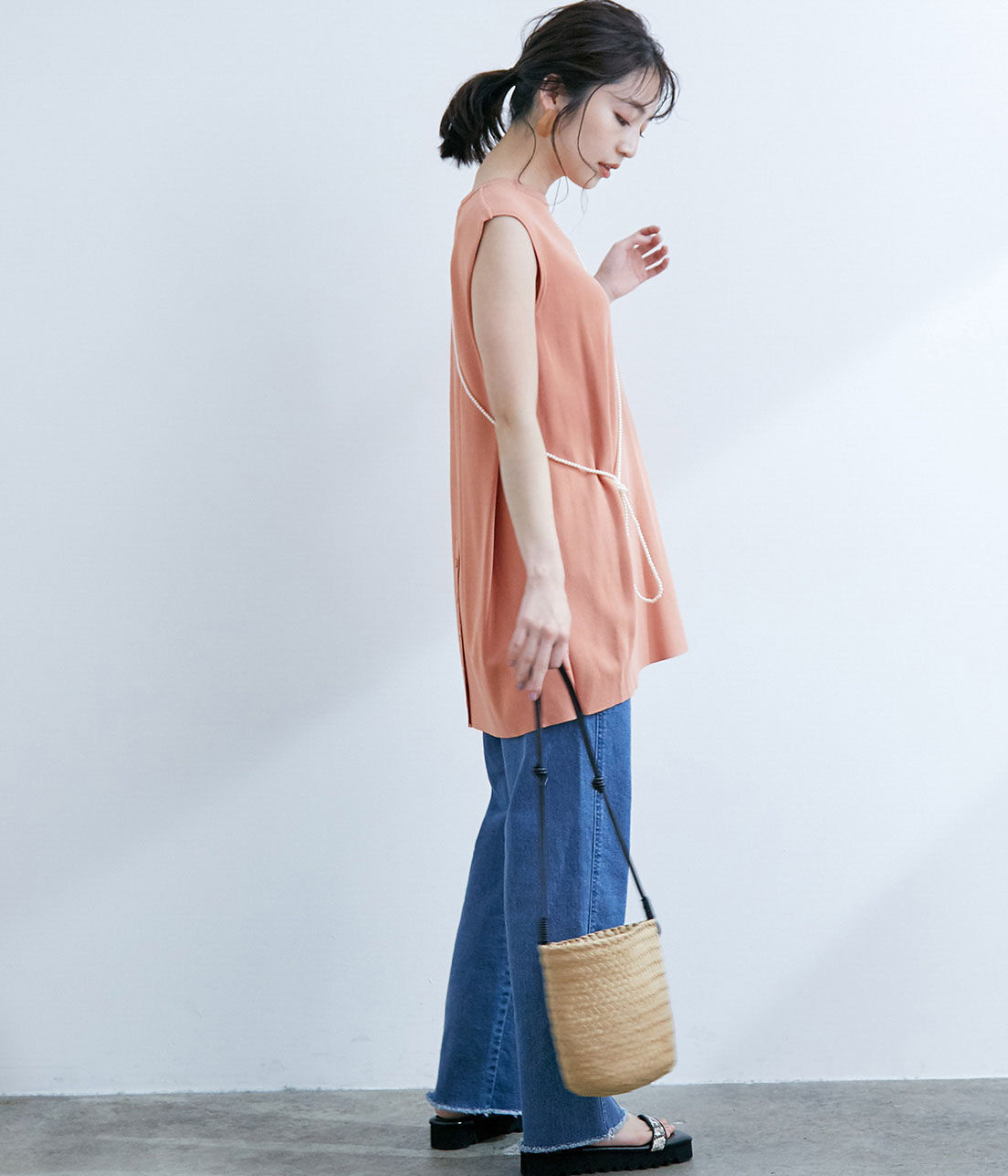 Juze「軽量スクエアトゥ厚底サンダル」|サンダル|